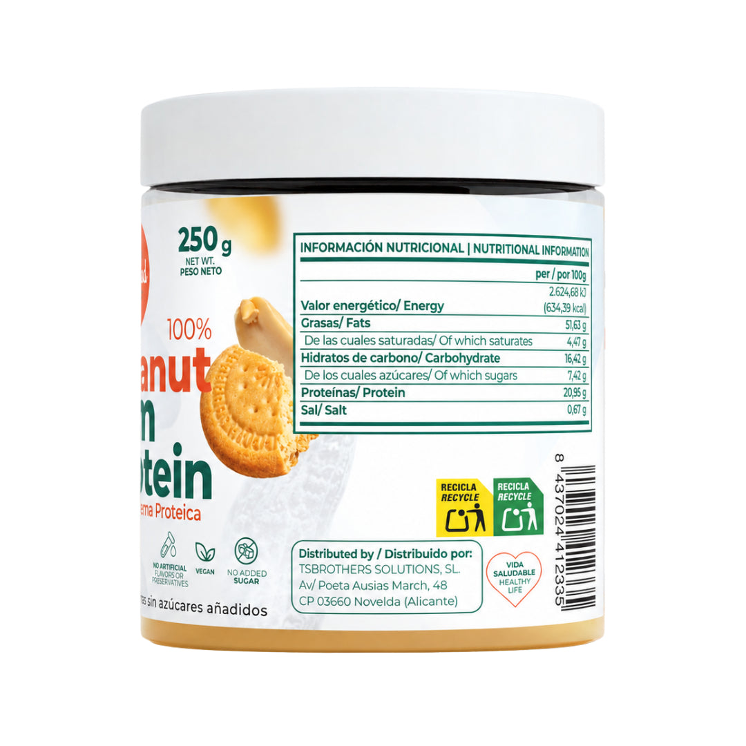 Crema de Cacahuete Tostado con Galleta Torafood 250 g