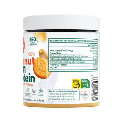 Crema de Cacahuete Tostado con Galleta Torafood 250 g