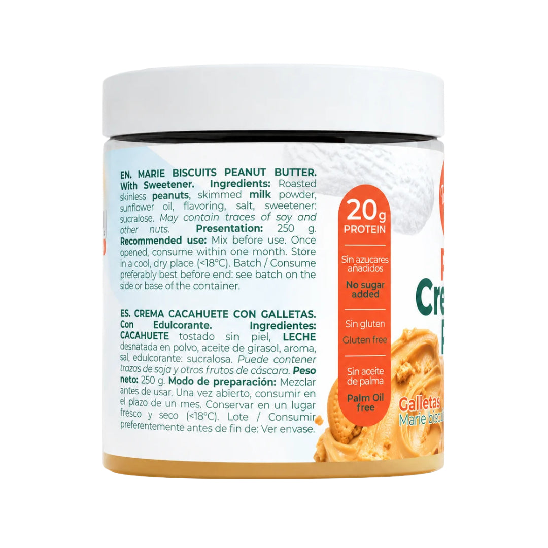 Crema de Cacahuete Tostado con Galleta Torafood 250 g