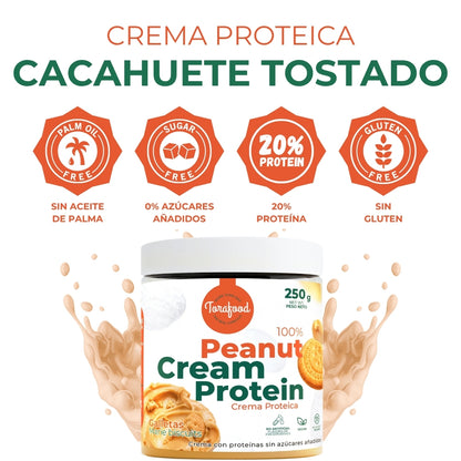 Crema de Cacahuete Tostado con Galleta Torafood 250 g