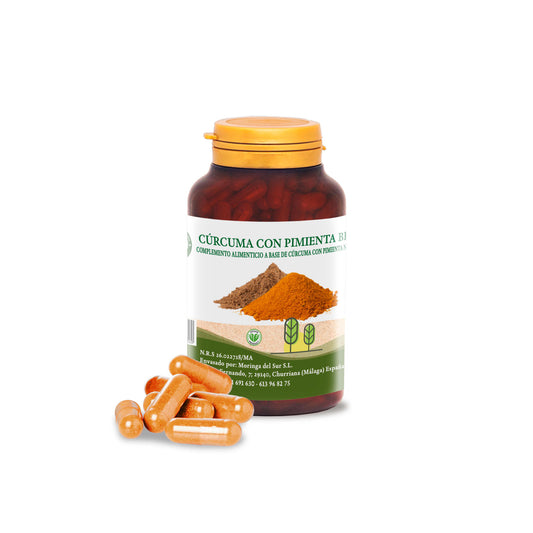 Cúrcuma Con Pimienta Bio, 180 Cápsulas_0