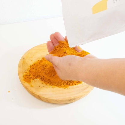 Cúrcuma con pimienta negra en polvo, mezcla de especias para cocina y leche dorada 100 g_2