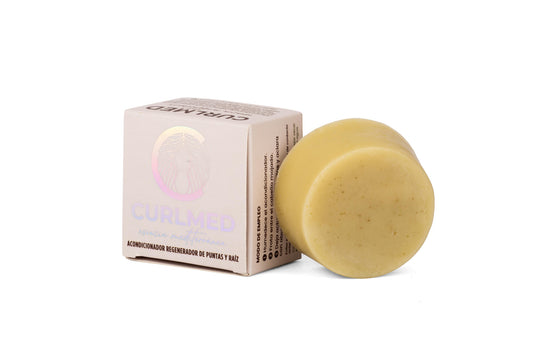 Curlmed Acondicionador Sólido Regenerador Puntas Y Raíz Té Matcha 80g_0