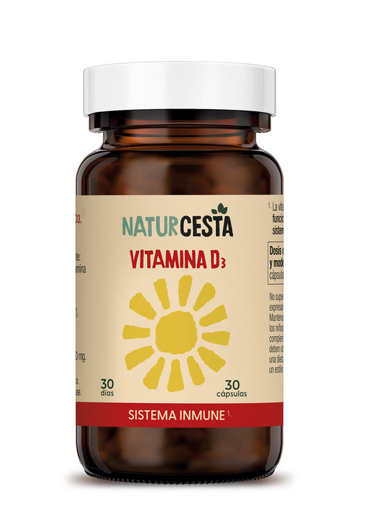 Vitamina D3 Naturcesta 30 Cápsulas