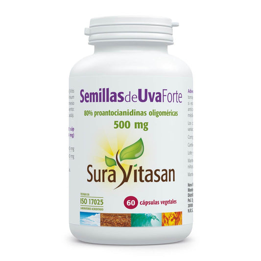 Semente de Uva Forte 60 cápsulas Sura Vitasan