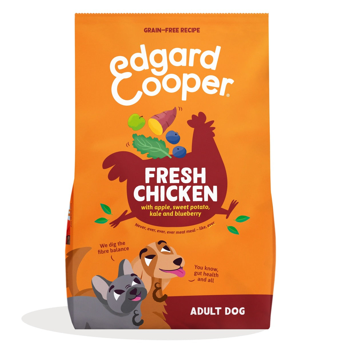 Ração Edgard &amp; Cooper Free Range Chicken para cães 7 kg