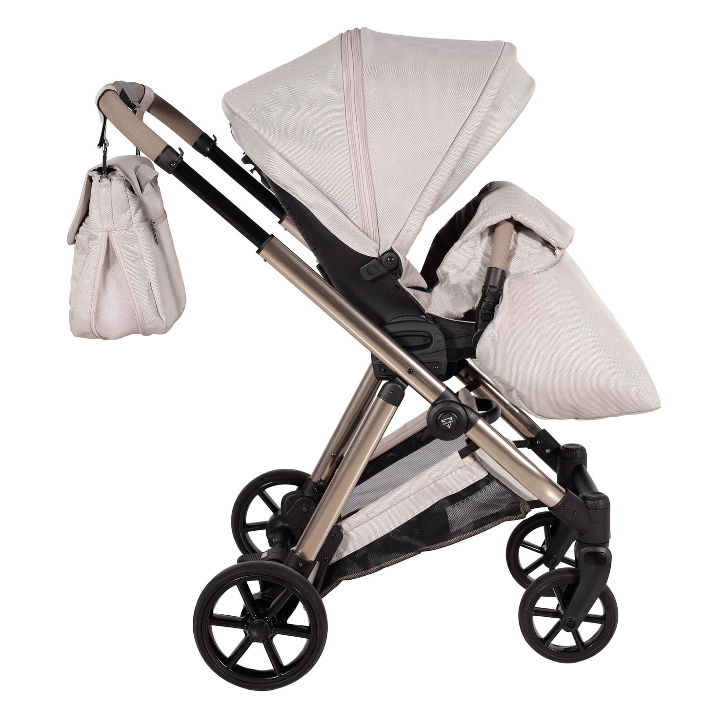 Elegant Cochecito De Bebé Duo Beige_2
