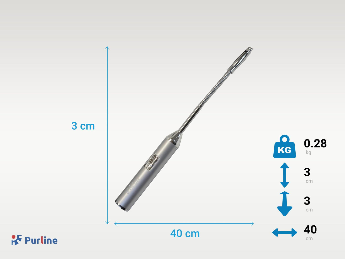 Encendedor Eléctrico De Metal Para Chimeneas De Leña O Etanol Fpl Usb Sl Purline_2