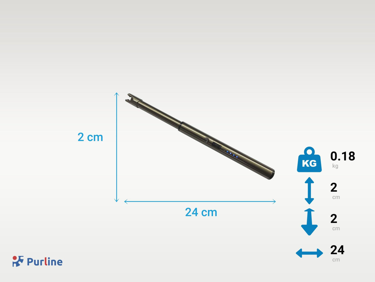 Encendedor Eléctrico Negro Para Chimeneas De Leña O Etanol Fpl Usb B Purline_2