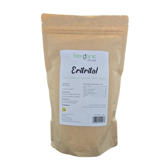 Eritritol Europeo, 1kg - 100% Puro – Biorganic_0