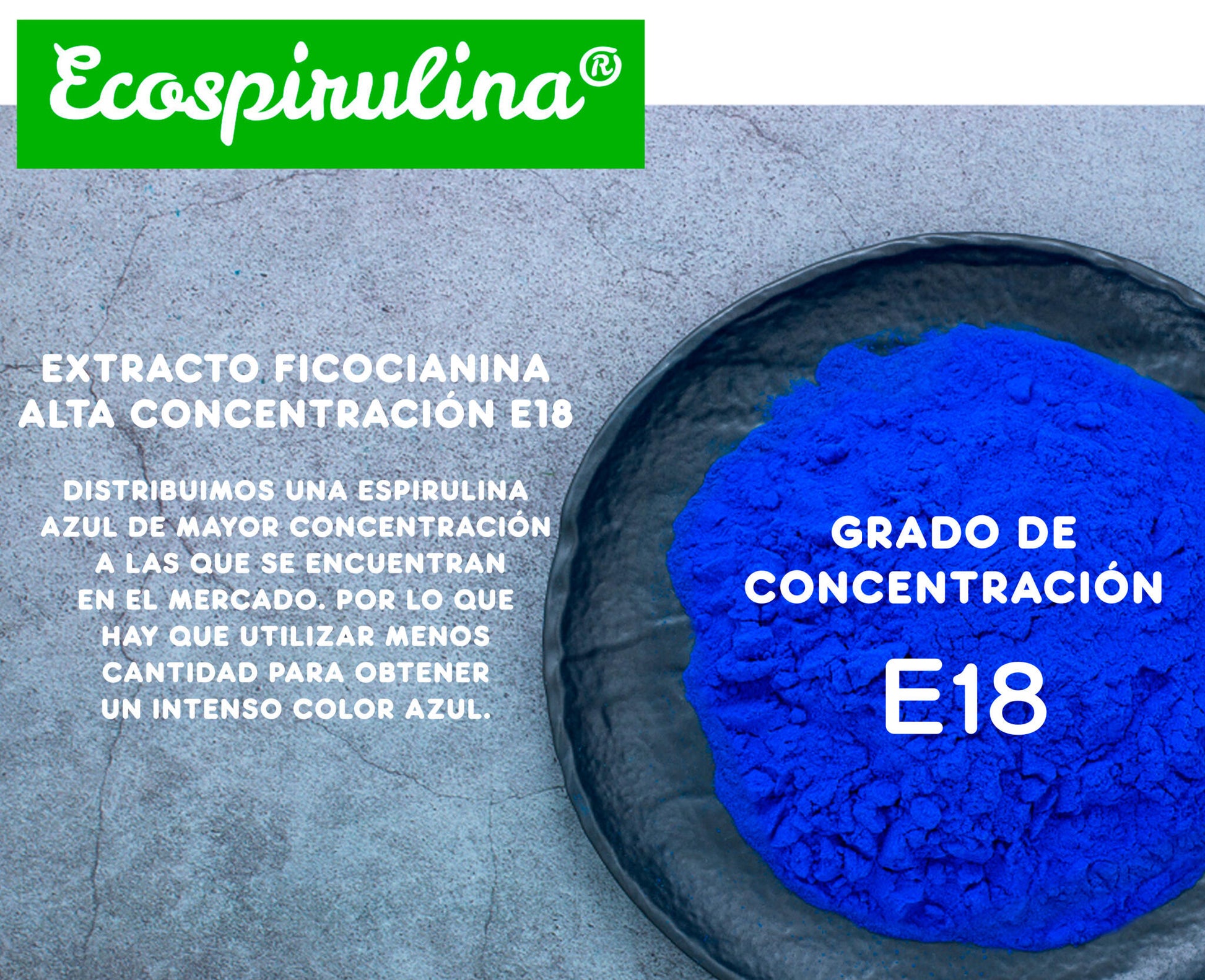 Espirulina Azul En Polvo Alta Concentración Ecospirulina 25g_3