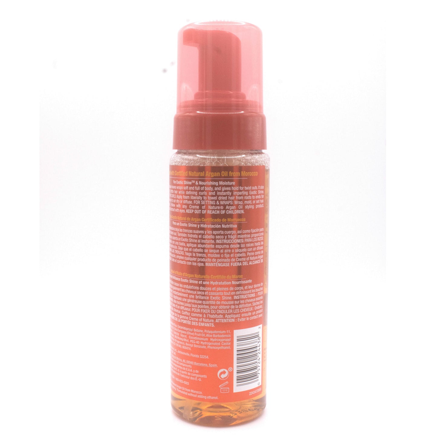 Espuma Argan Style And Shine Foaming Mousse Creme Of Nature 207ml_2