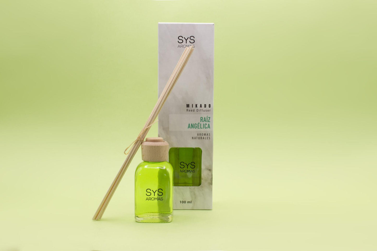 Estuche Ambientador Mikado Raíz de Angélica 100 ml | Difusor de Varillas | Fragancia Herbal y Elegante_2
