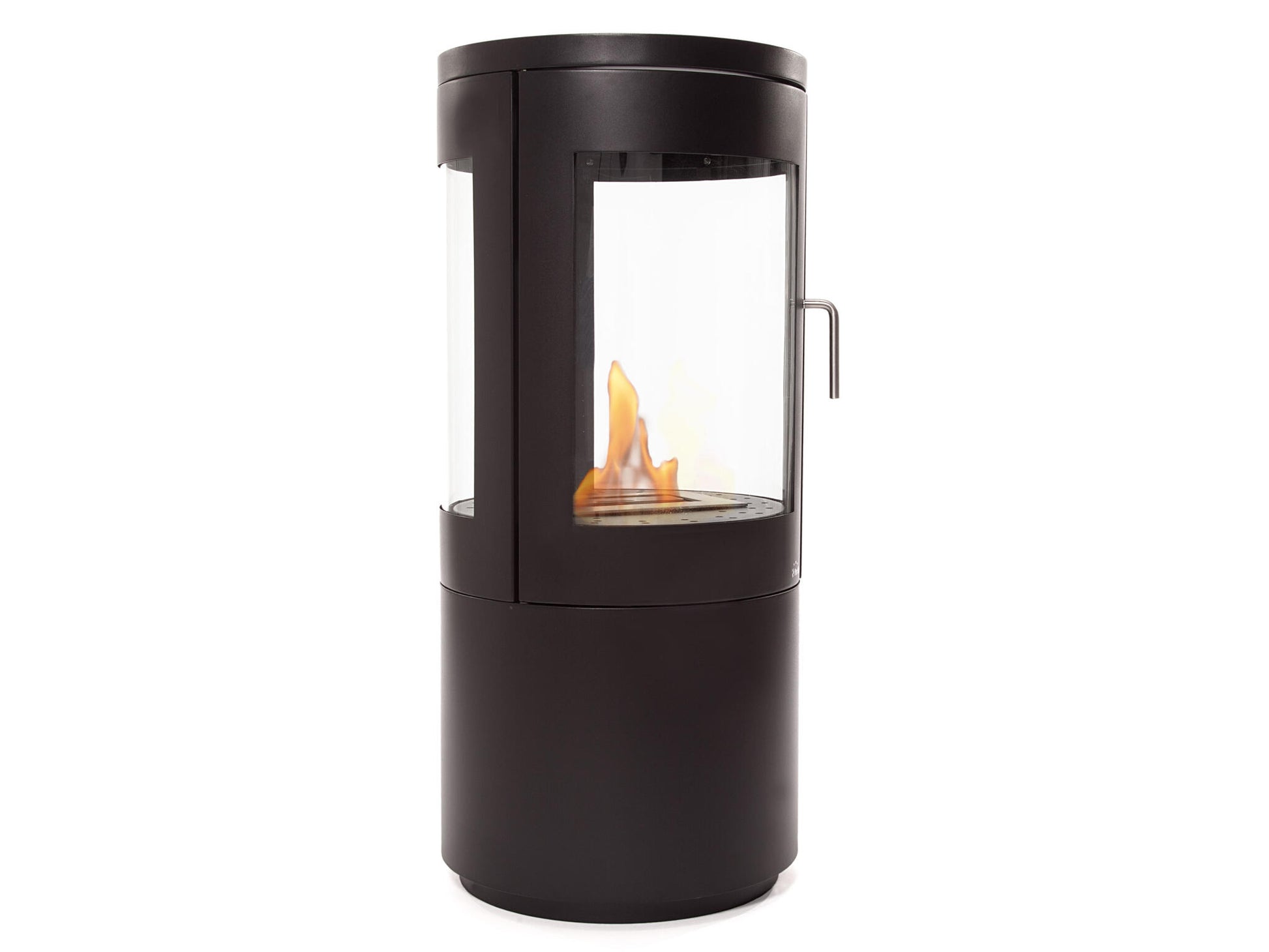 Estufa De Etanol Diseño De Torre En Acero Negro Con Puerta De Cristal Templado Bestfire View Purline_0