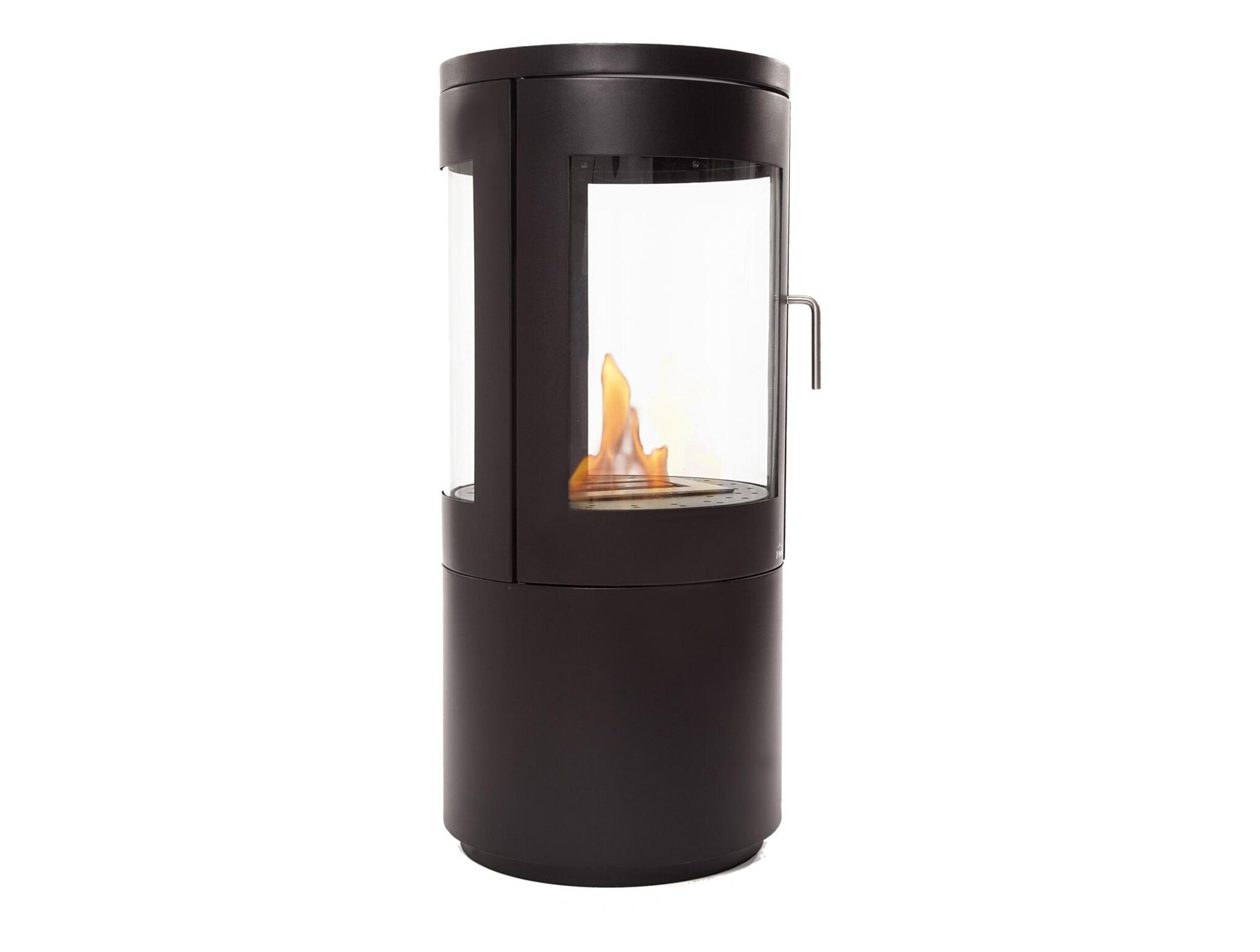 Estufa De Etanol Diseño De Torre En Acero Negro Con Puerta De Cristal Templado Bestfire View Purline_1