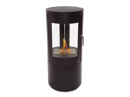Estufa De Etanol Diseño De Torre En Acero Negro Con Puerta De Cristal Templado Bestfire View Purline_3