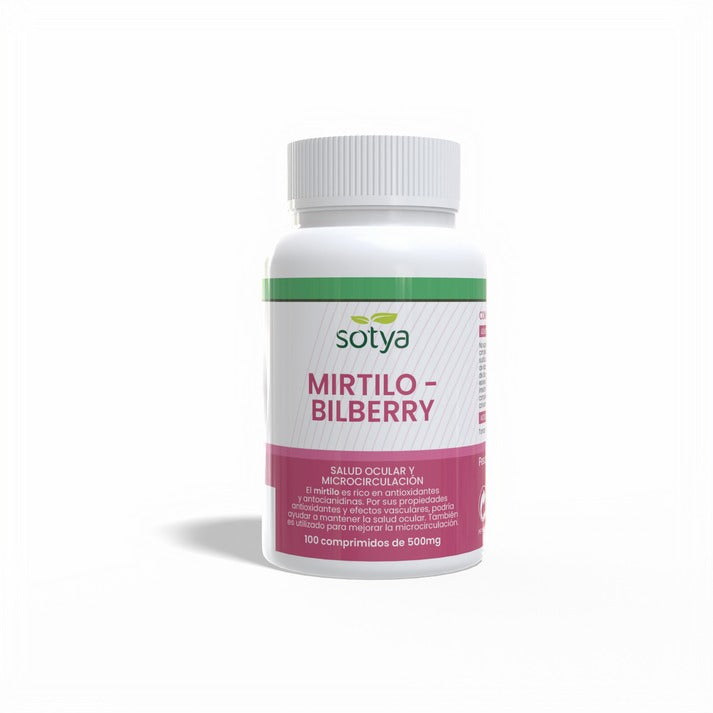 Arándano azul  500 mg Sotya, 100 comprimidos