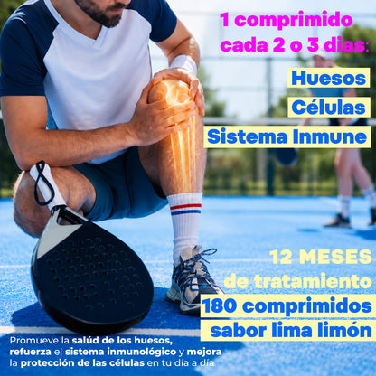 Vitamina D3 + K2 MK7 2000 UI Vegana Nutricel 180 comprimidos sabor lima-limón