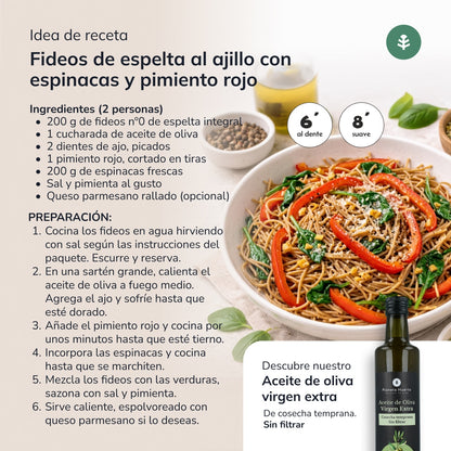 Noodles de Espelta Integral Biológica Planeta Huerto nº 0 500g