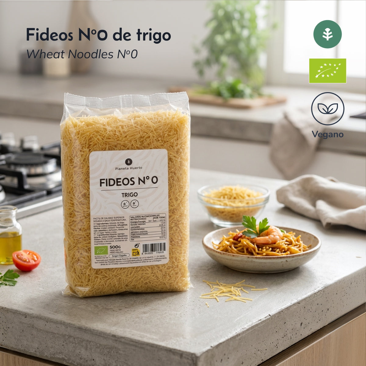 Macarrão de Trigo Biológico Planeta Huerto nº 0 500g