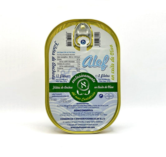 Filetes De Anchoa Del Cantábrico En Aceite De Oliva - Hansa 120 G_0