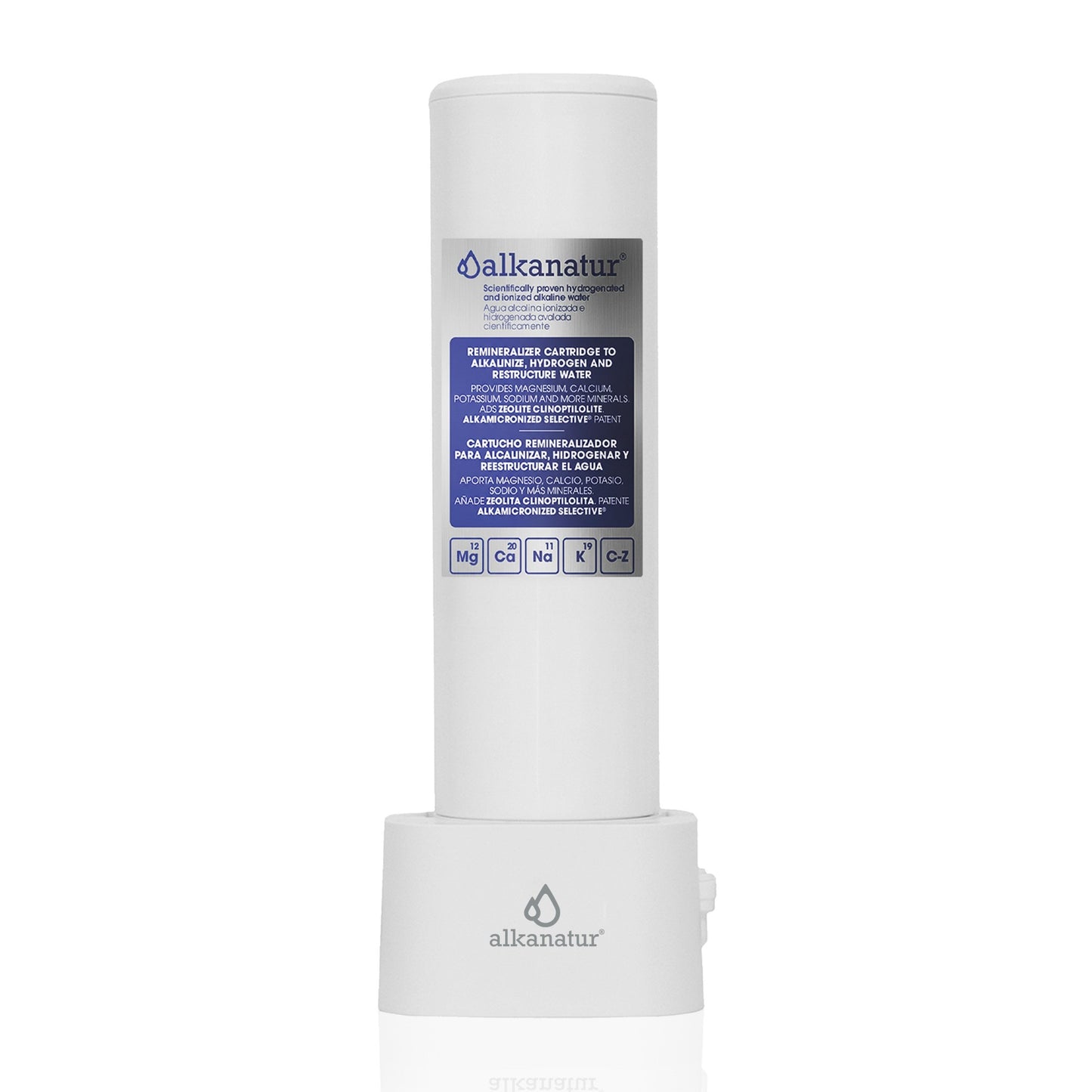 Filtro alcalinizador ionizador Alkanatur con base
