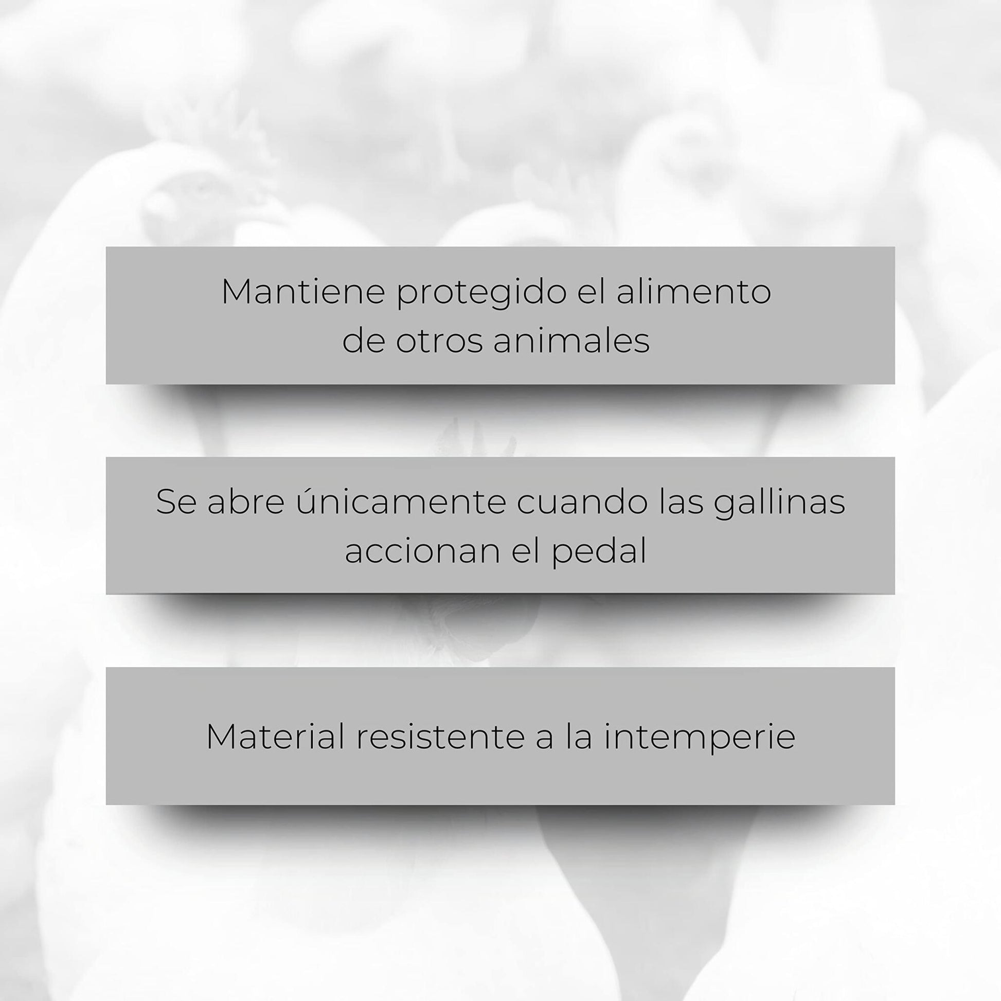 Finca Casarejo Comedero Con Pedal Para Aves De Corral - Tolva Galvanizada Con Capacidad Para 5 Kg De Alimento_2