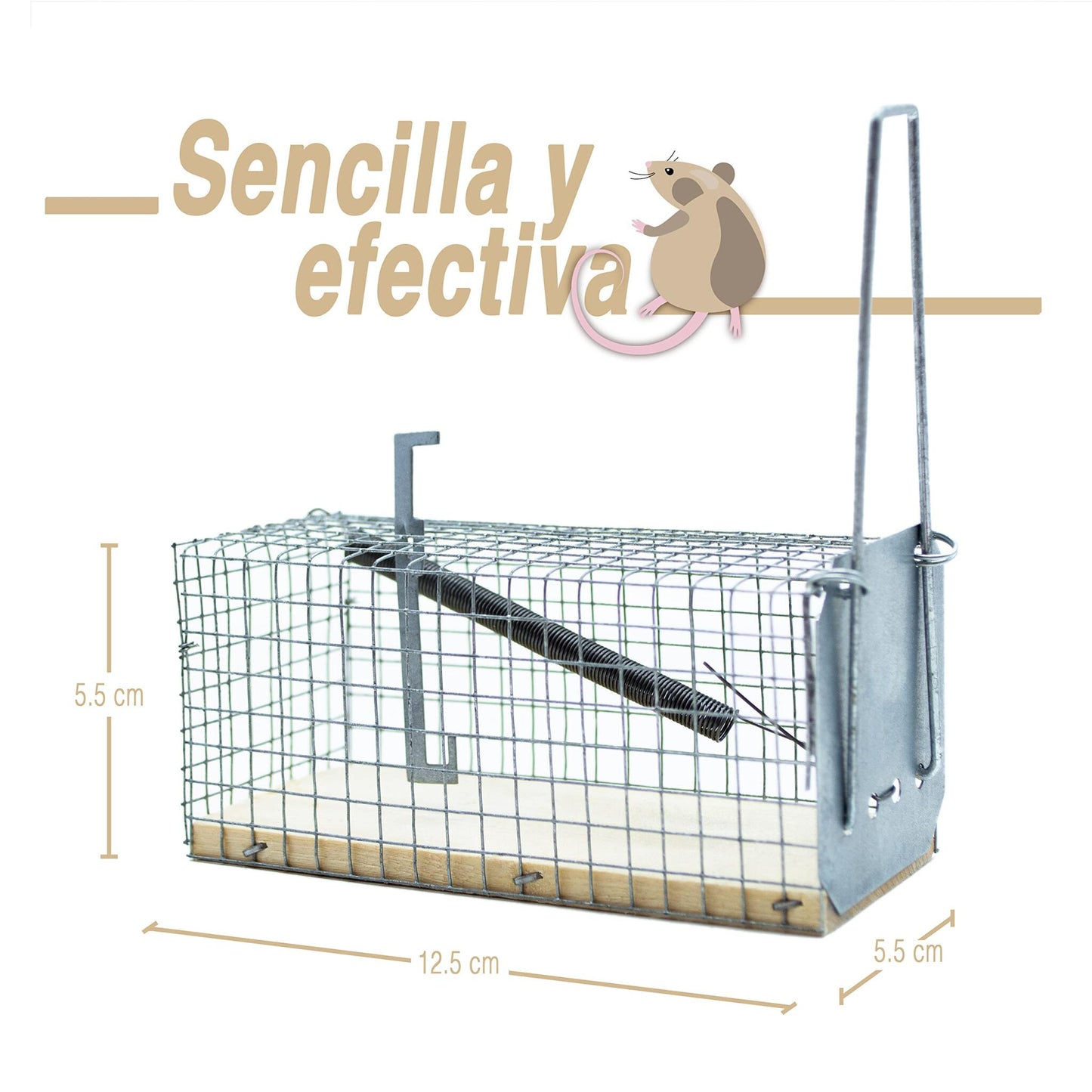Finca Casarejo Trampa Para Ratones - Pack 2 Uds - Atrapa Los Roedores Sin Sufrir - Incluye Hamelin, Atrayente Natural D_1