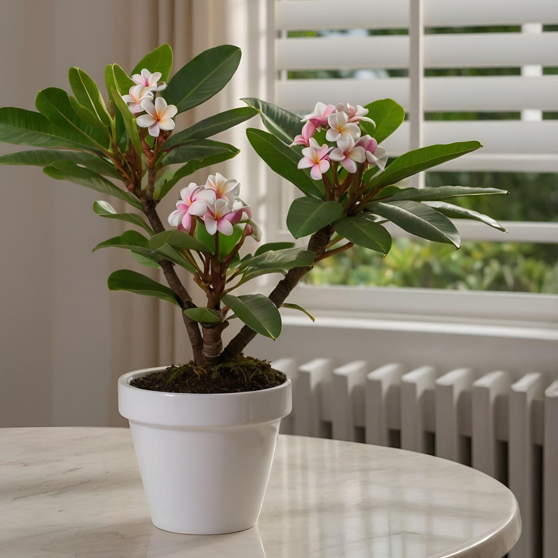 Frangipani - 2 Pzs - Plumeria Rubra 'hawaii' - Altura 45-55cm - ⌀17cm_1