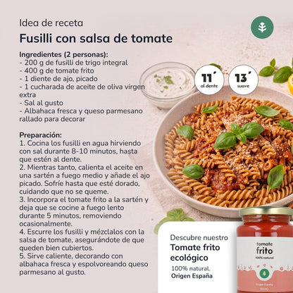 Fusilli de trigo integral ECO Planeta Huerto 500gr