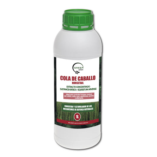 GREEN GOF Cola De Caballo, 1L. Fungicida, Bioestimulante, Orgánico y 100% Natural. Preventivo y Curativo._0