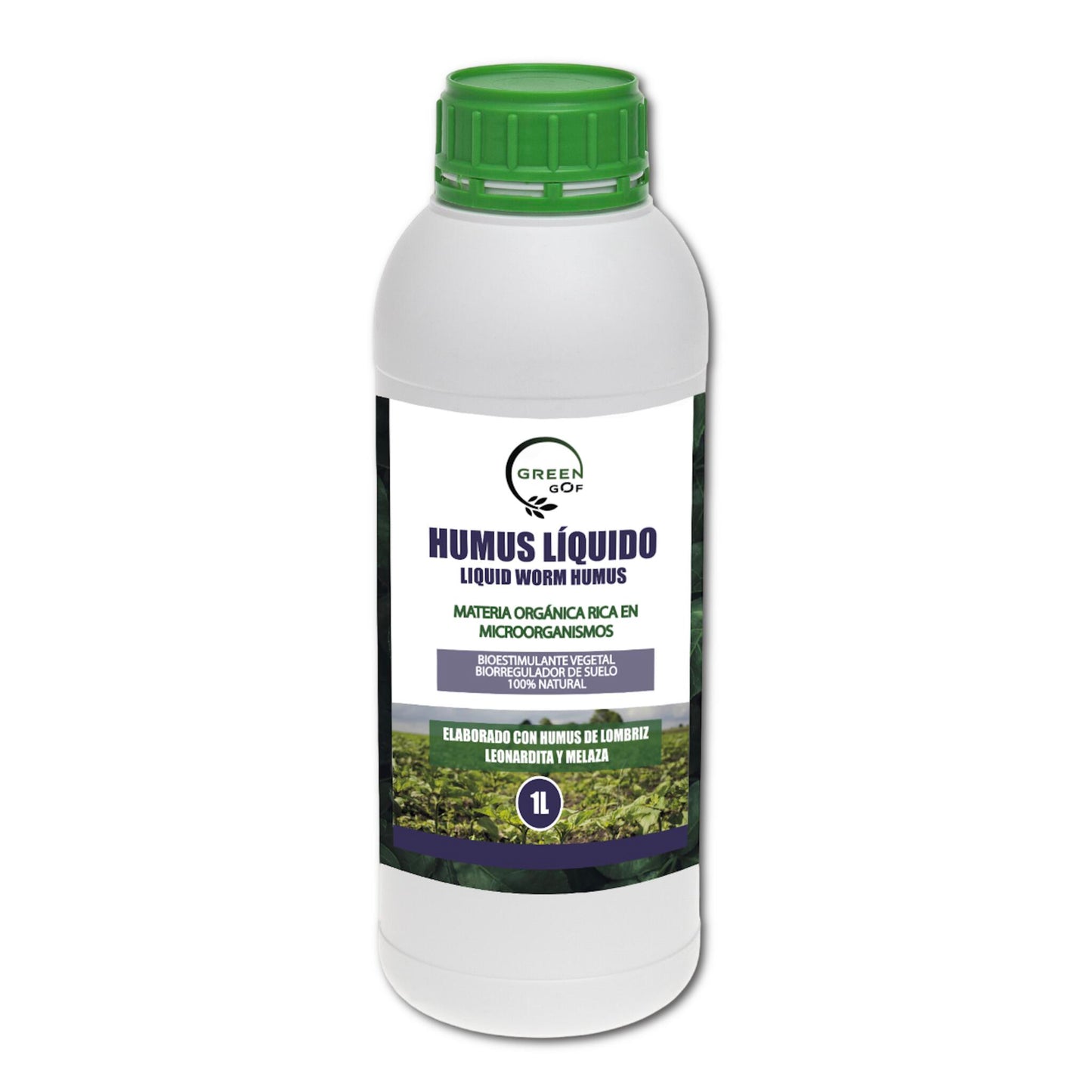 GREEN GOF Humus Líquido De Lombriz Premium 1l. Enriquecido Con Leonardita Y Melaza. Fertilizante Rico En Microorganismos_0