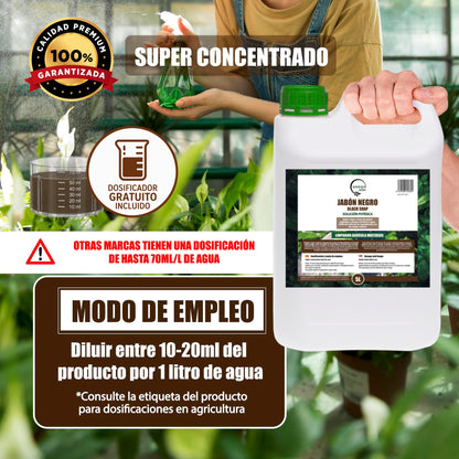 GREEN GOF Jabón Potásico Premium, 5L. Concentrado - Hongos Y Plagas - Actúa Por Contacto._4