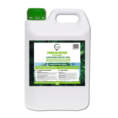 GREEN GOF Purin De Ortiga, 5L. Insecticida, Fungicida, Acaricida. Orgánico y 100% Natural. Curativo y Preventivo._0