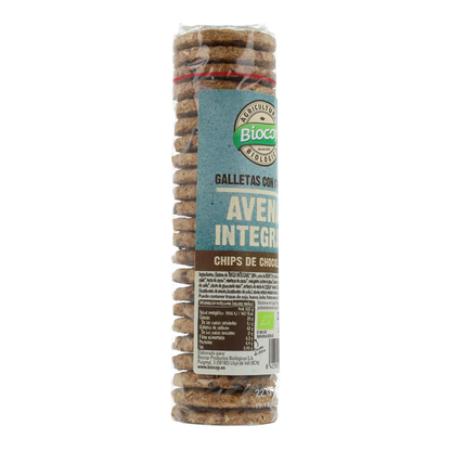 Pack Galletas Copos de Avena Integral con Chips de Choco BIO Biocop 2 uds 250 g + Lata GRATIS Biocop