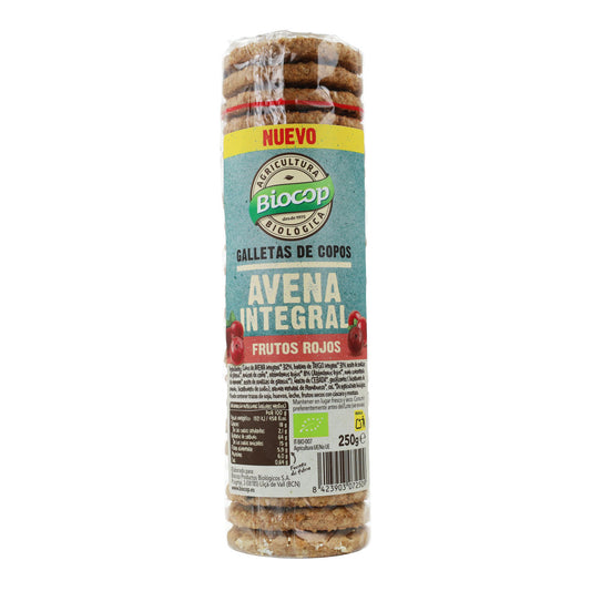 Bolachas de Aveia Integral com Frutos Vermelhos Biocop 250g