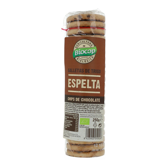 Biscoitos de Espelta Biocop Biocop com Pepitas de Chocolate 250 g