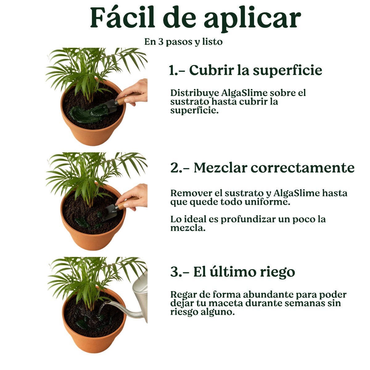 Pack 8x Gel de Riego para Plantas con Microalgas Vivas AlgaSlime 1l