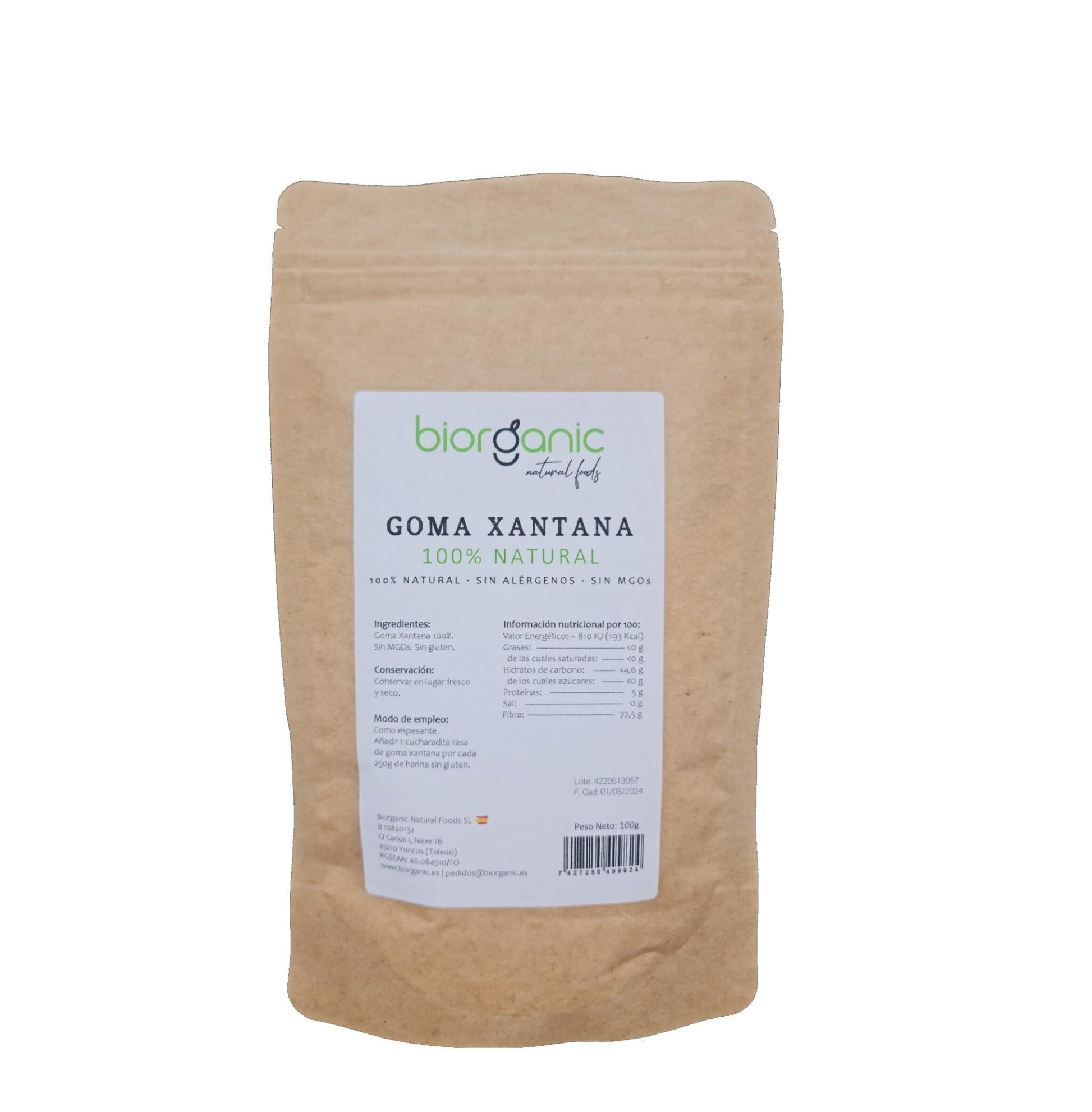 Goma Xantana, 100g – Sin Gluten – Biorganic_0