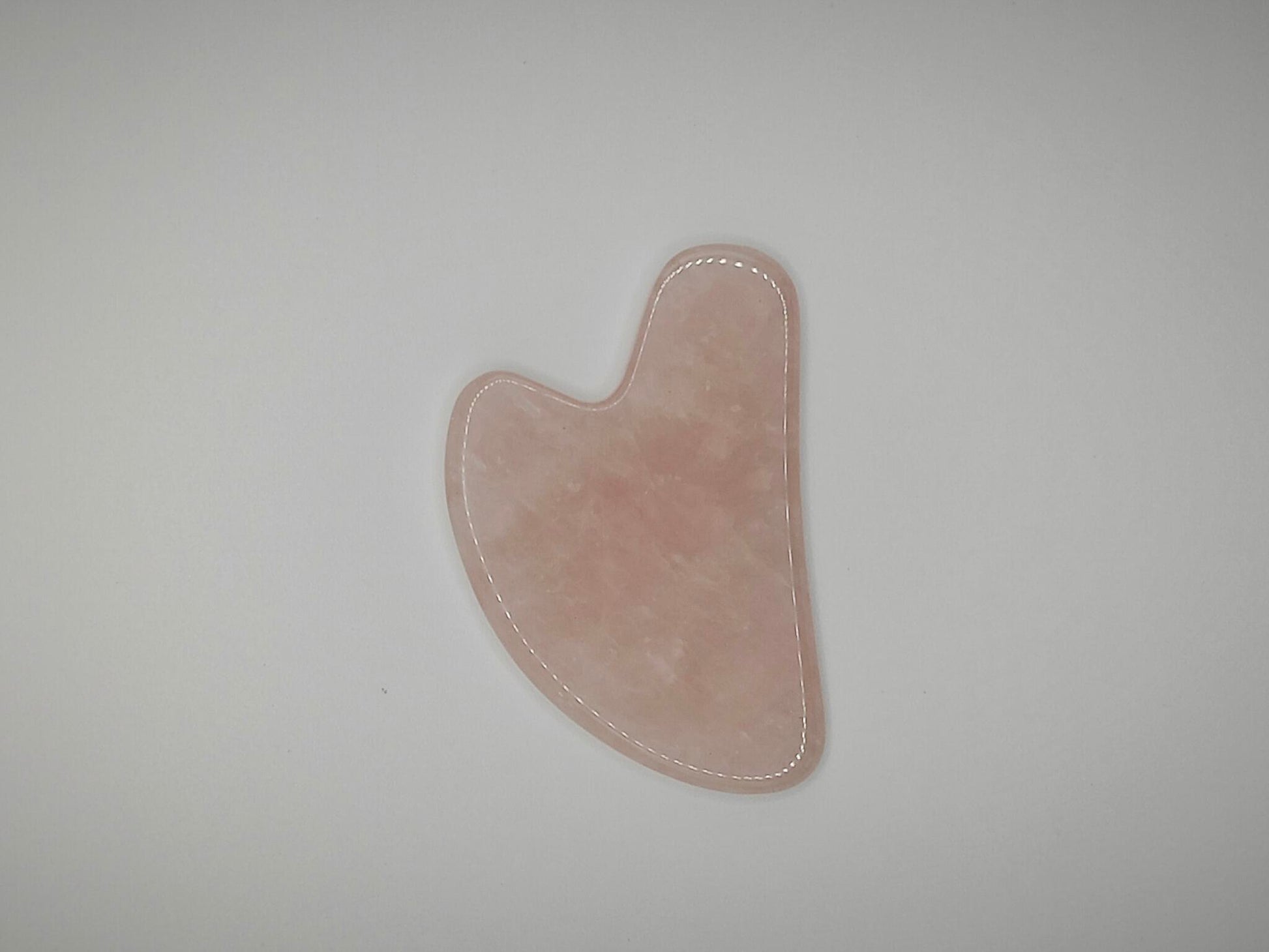 Gua Sha facial de cuarzo rosa para masaje facial y cuidado de la piel · Unisex_0