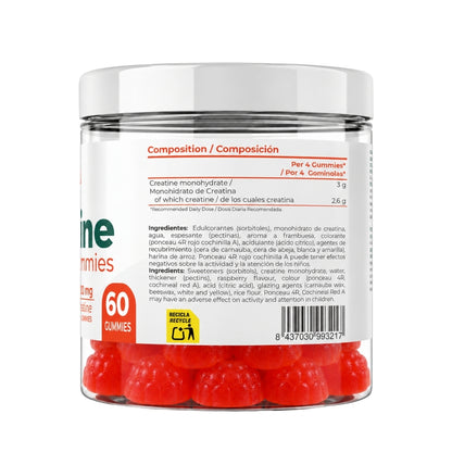Gummies Creatine sabor Frambuesa Torafood 60 gummies