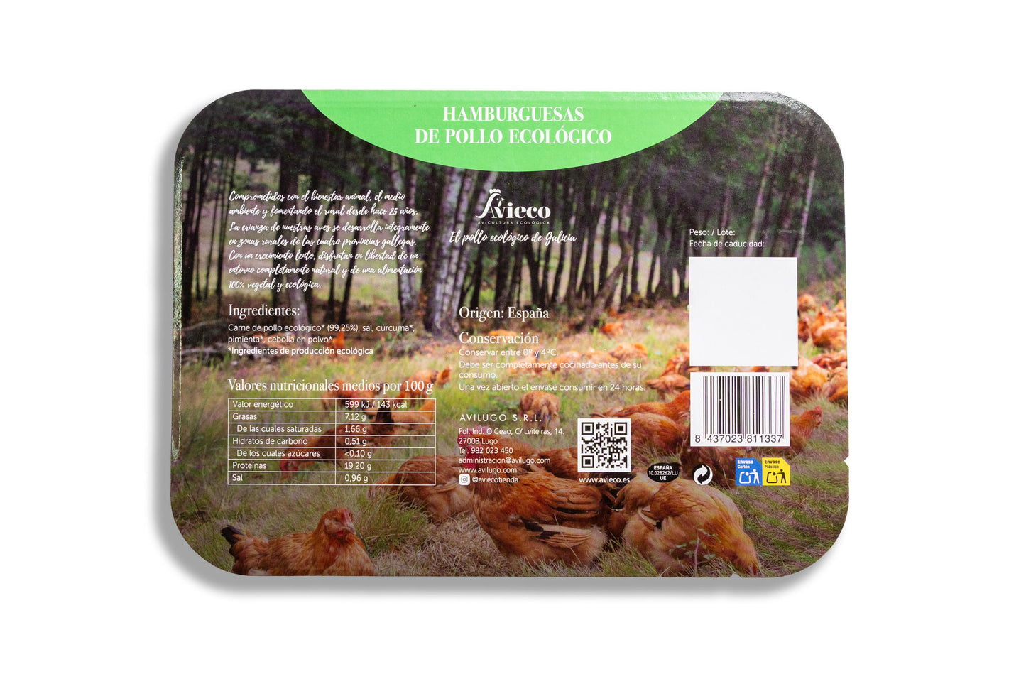 Hamburguesas De Pollo Ecológico 250 gr_1