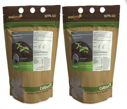 Harina De Roca. Polvo De Basalto Cultivers 2x1kg_1