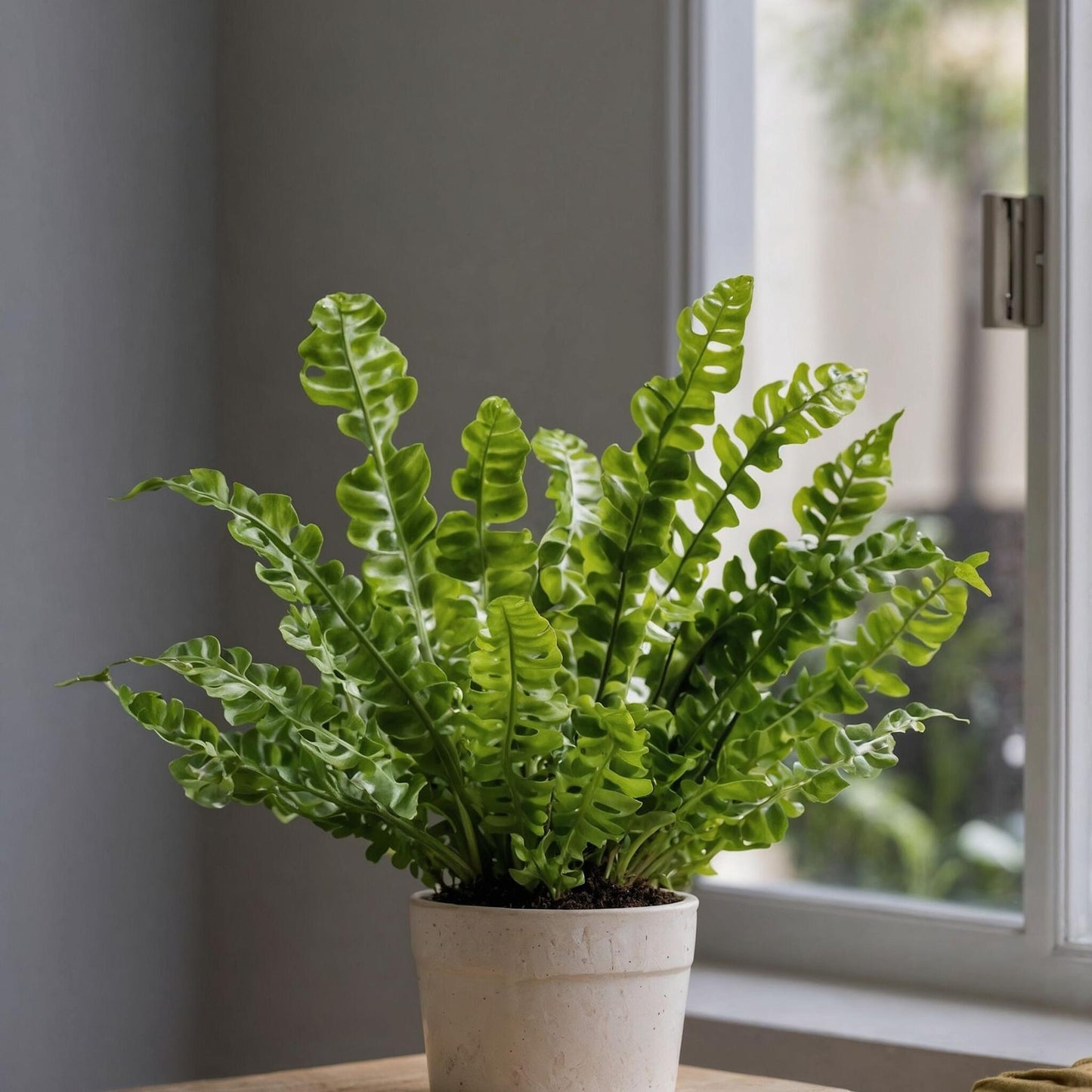 Helecho Nido De Ave - Asplenium Nidus 'crispy Wave' - Altura 25-40cm - ⌀12cm_4