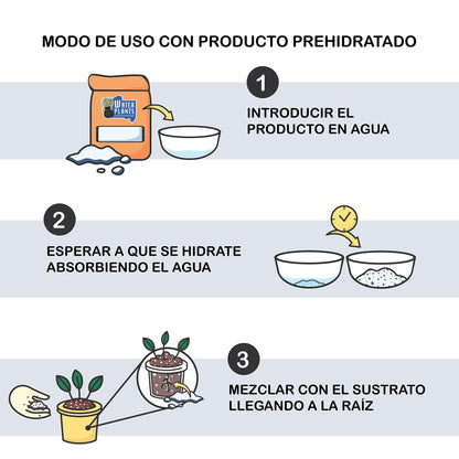 Hidrogel Para Plantas | Water Plants 500g | Perlas Retenedoras De Agua Para Reducir La Frecuencia De Riego_3
