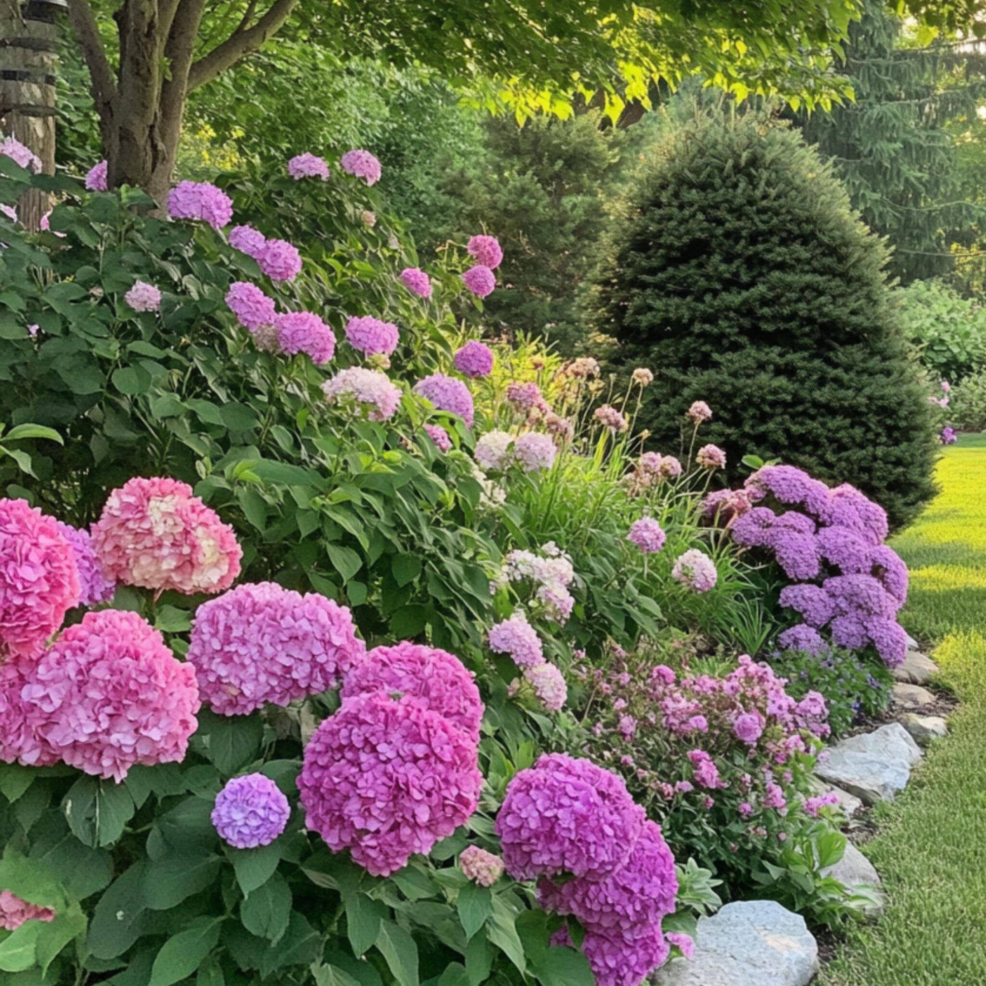Hortensia - 6 Pzs - Hydrangea Macrophylla Teller 'red Bull' - A25-40cm - ⌀9cm_1