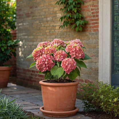 Hortensia - 6 Pzs - Hydrangea Macrophylla 'early Pink' - Altura 25-40cm - ⌀9cm_4