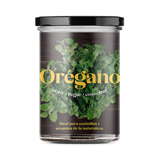 Huerto de Cocina de Orégano Kit de Cultivo con Semillas, Tarro Reutilizable y Sustrato | Regalo Original - Resetea_0