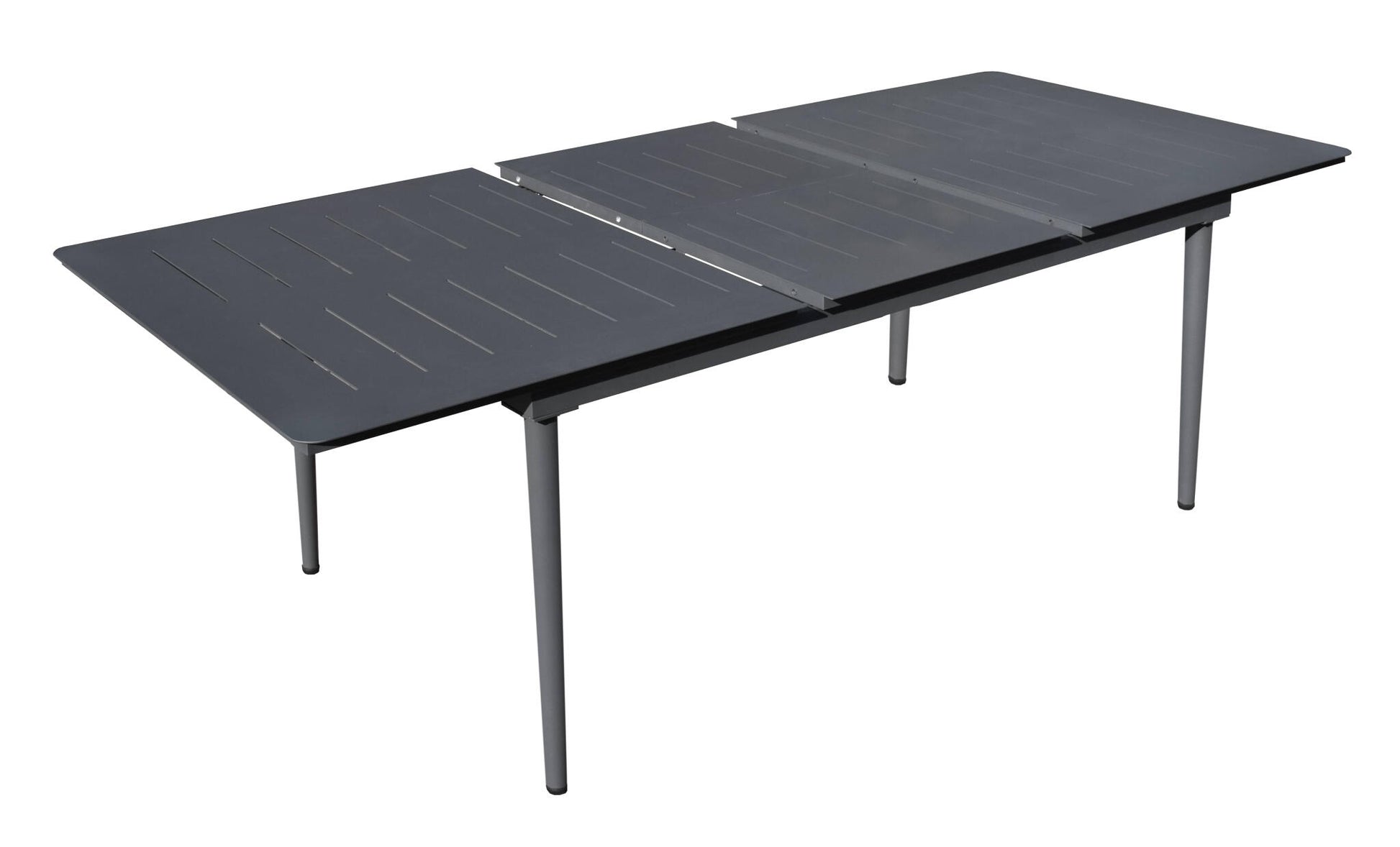 Inari Mesa De Jardín Rectangular Extensible Para 10 Personas De Aluminio Negro 240x100xh75cm- Mobiliario De Jardín_2