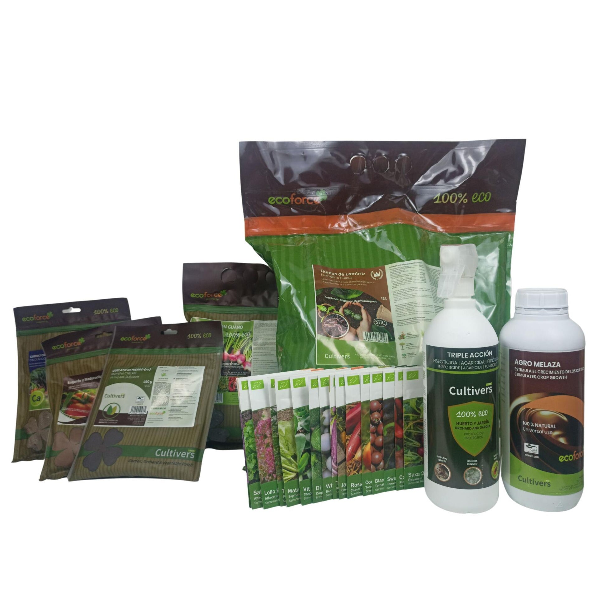 Inicia Tu Huerto De 4 A 9 M2. Pack 16 Semillas Y Abonos Eco_0